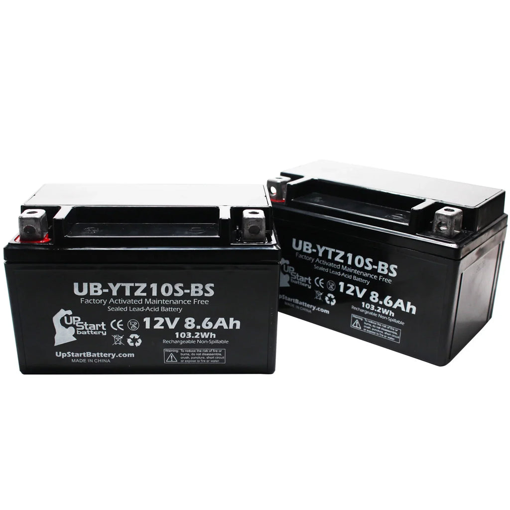 Factory Maintenance Yamaha UB-YTZ10S-BS Replacement 1000CC Motorcycle Activated, YZF-R1 2-Pack UpStart Free, 8.6Ah, 12V, Battery - Battery 2011
