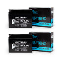 Battery Motorcycle SR400 2.3Ah, 2009 12V, Yamaha Maintenance - Free, 400CC Activated, Replacement UB-YT4B-BS UpStart 2-Pack Factory Battery