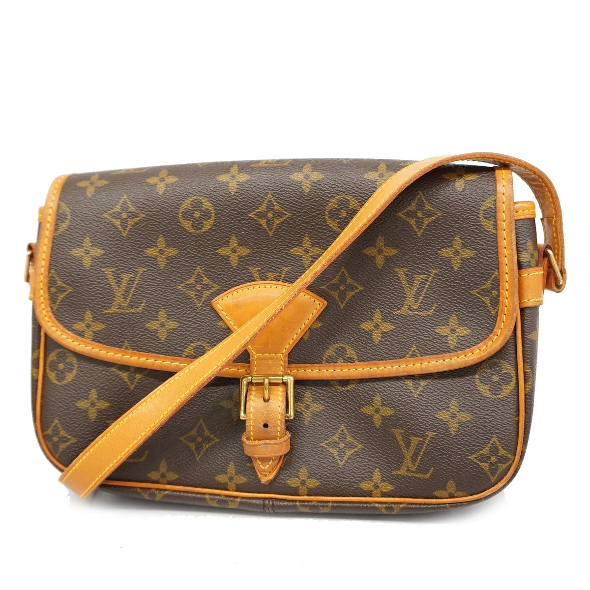(Fair) M42250 Louis Auth Sologne Monogram Women's Pre-Owned Bag Vuitton Shoulder
