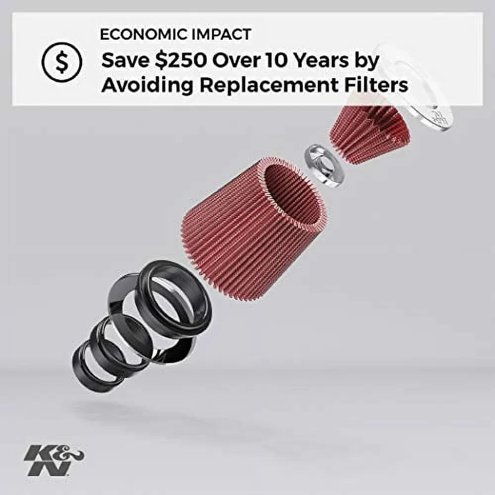 Washable and Top mm) 4.5 (152 Round Engine ID; Resuable: Tapered; 7.5 K&N in 6 Flange mm) mm) Clamp-On Base; Air , in (191 Height; Filter: Universal RF-1048 in (114 mm) (152 in 6