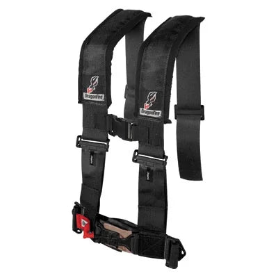 Dragonfire Can-Am for Safety 4-Point Clip Passenger 1000 w/Adjustable Turbo 2016-2017 H-Style Sternum 3" Side Racing Maverick Harness Black