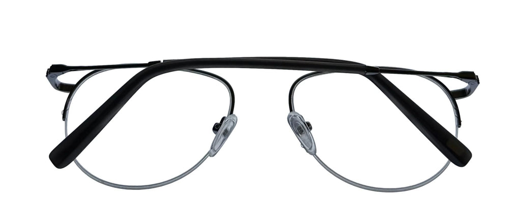 Aviator Rimless Gunmetal York J359. New Mens Metal 53mm Jones Eyewear Frame.