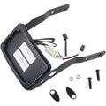 Black CV-4654B - Curved Mount Frame Slick Cycle and Plate Visions License Signal