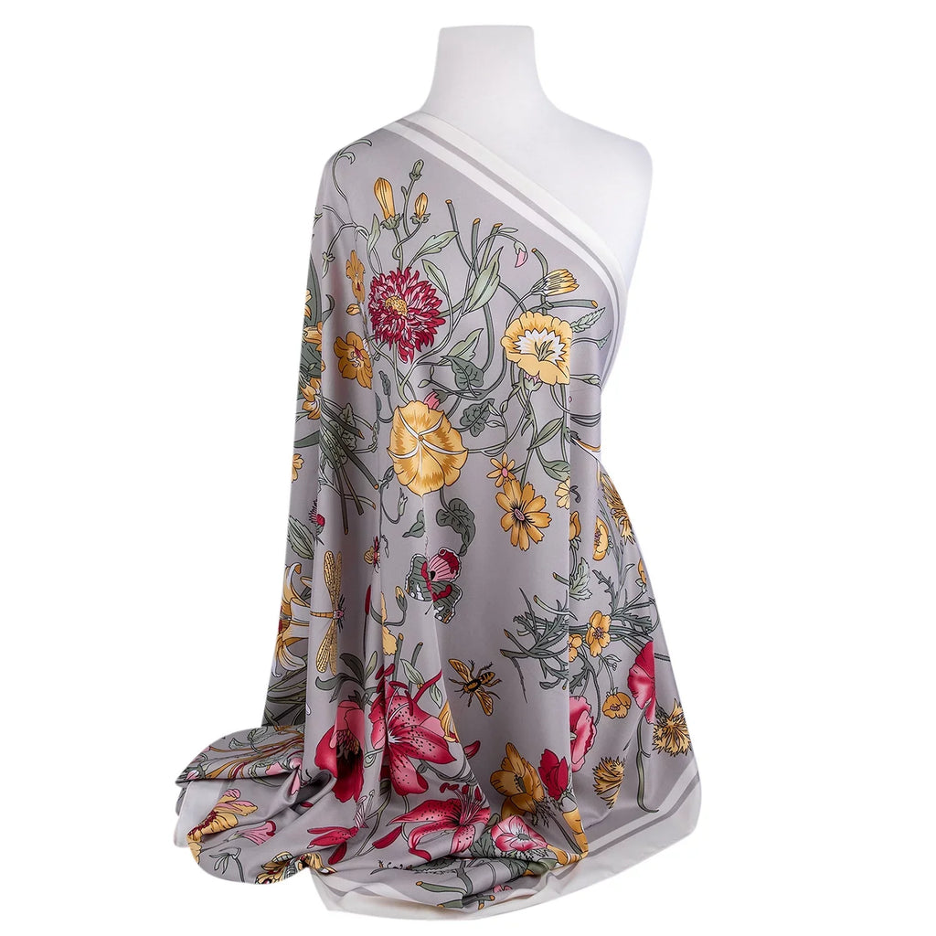 130 for Fashion Shawl for Women Wedding cm) Shawl 51x51'' GOODS Silk Wrap Travel Scarf and Beige Evening Shawl (130 Tops STP Botany *