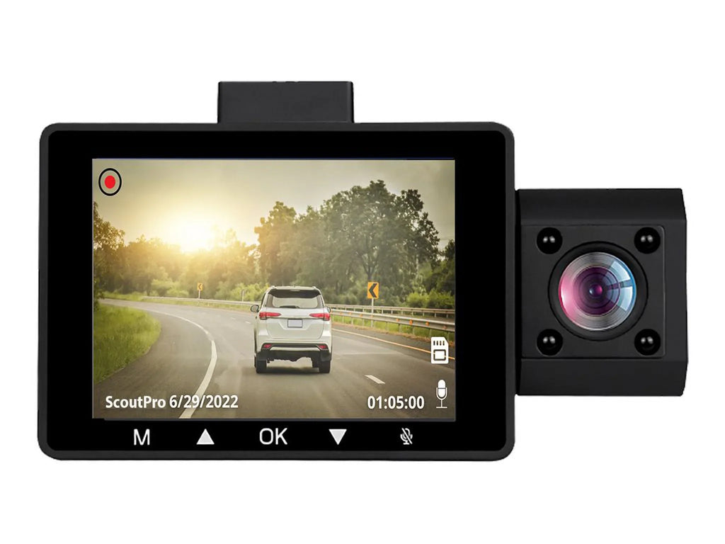 2K with Edition Dash Adesso G-Sensor View, View GOSP32G Surveillance by Rear Cam Pro Front 3-Channel Angle View, Cabin Wide - - myGEKOgear Scout