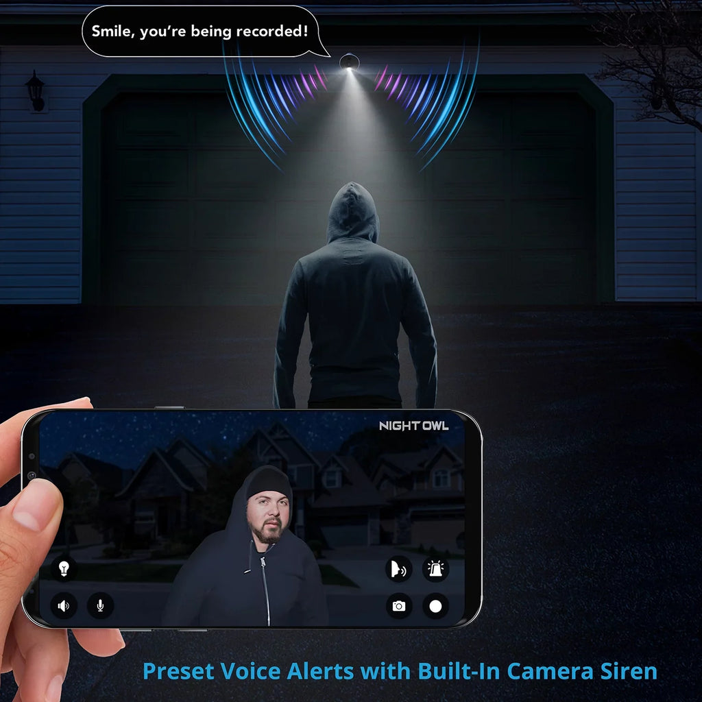 Owl 4K Wi-Fi Audio 2-Way IP HD Camera with Night