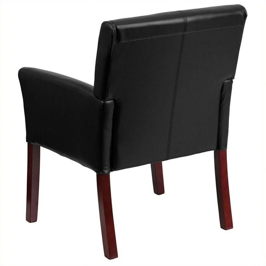Black with Chair Legs in Lane Executive Kingfisher Mahogany Guest Side