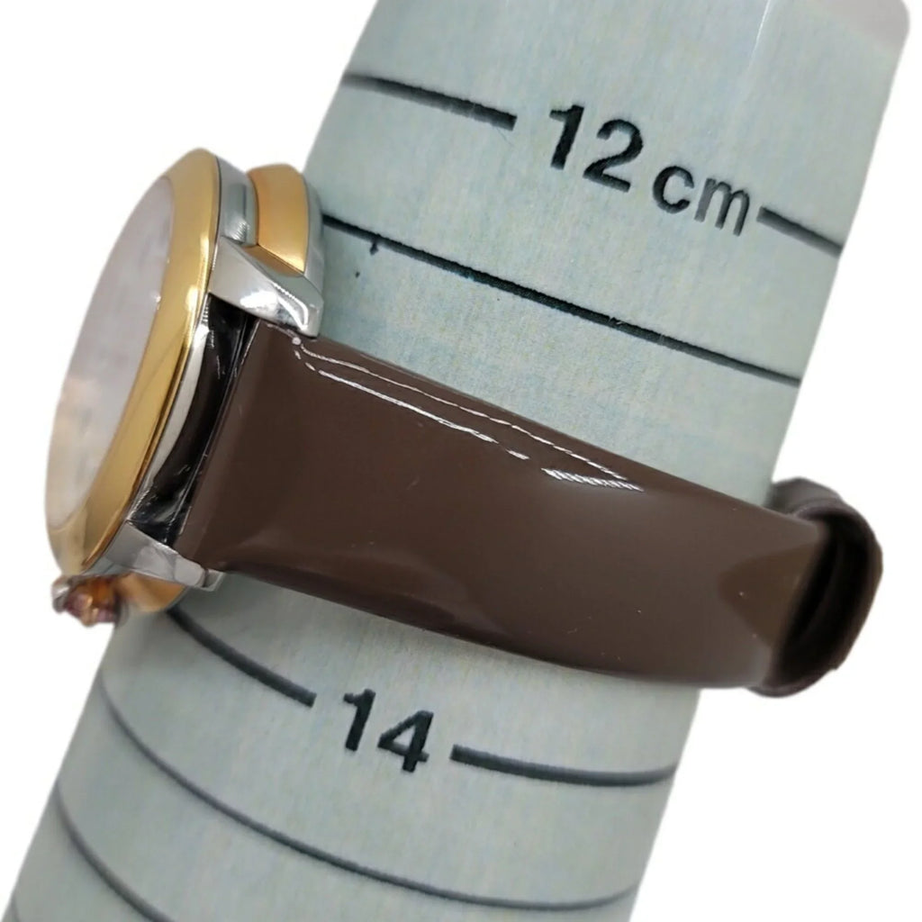 Shell Women's Black Colors 3 Spinel FENDI Watch Belt SS Fashionable (Like Shine Enamel Clock Topaz Eye Brown New) Quartz Fendi Pre-Owned