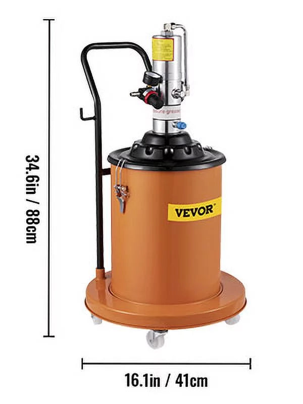 Air High 5 Pump Grease Injector Gallon Filler Pressure VEVOR Pneumatic Compressed