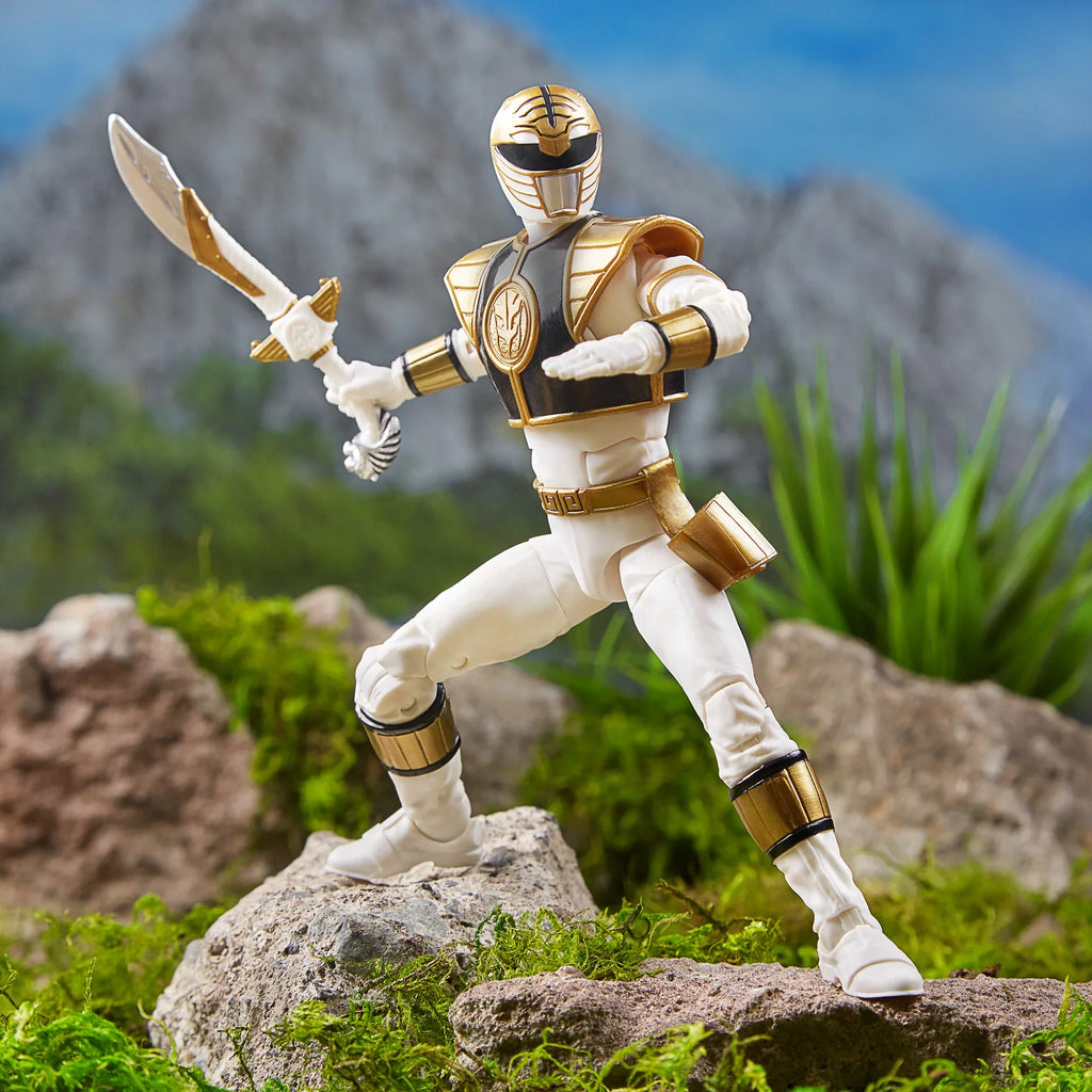 6-inch Morphin White Rangers Lightning Ranger Mighty Collection Power Figure