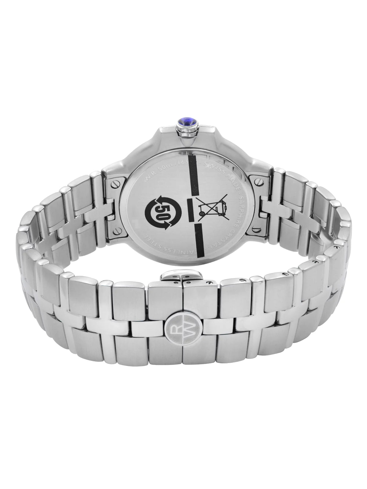 Watch 5580-ST-00208 Raymond Parsifal Quartz Stainless Black Dial Mens Steel Weil