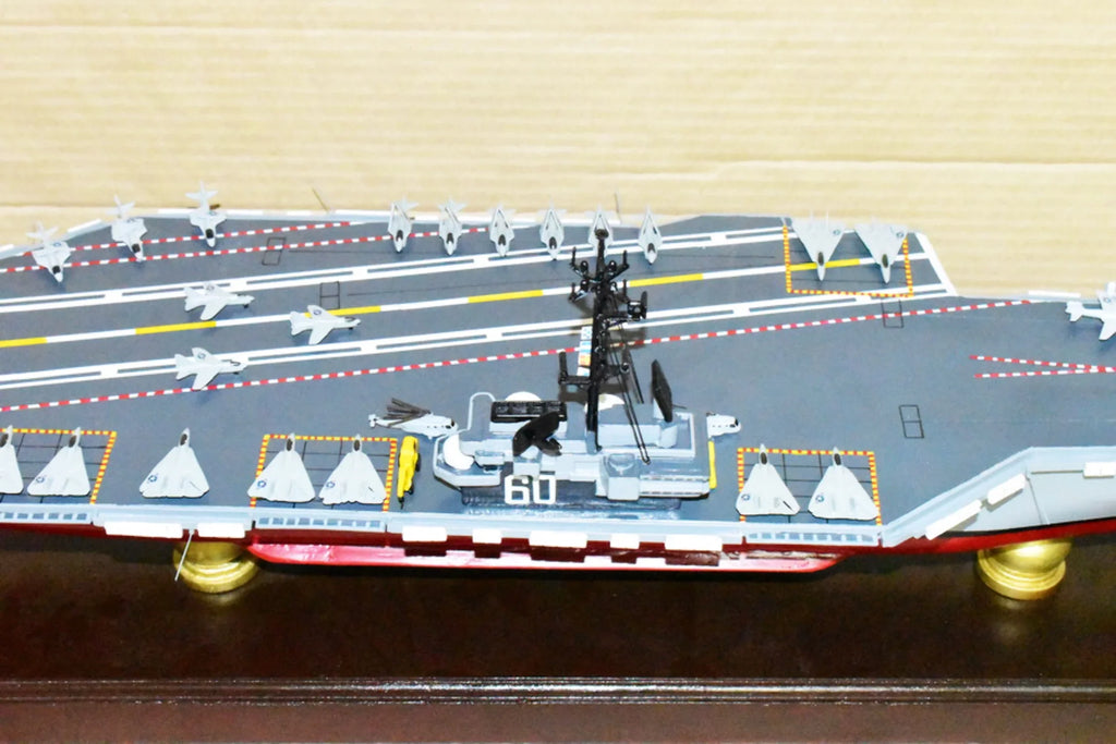 Aircraft CV-60 Model,Navy,Scale Model,Mahogany,Forrestal Class Saratoga USS Carrier