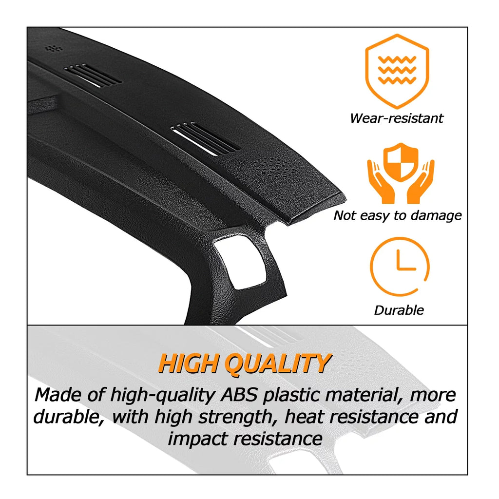 Molded Pad Protector Board Dash Cap Dodge 3500 Dashboard Cover 2002 2005 1500 2500 Overlay 2004 2003 Skin Kojem for Cover Black Ram