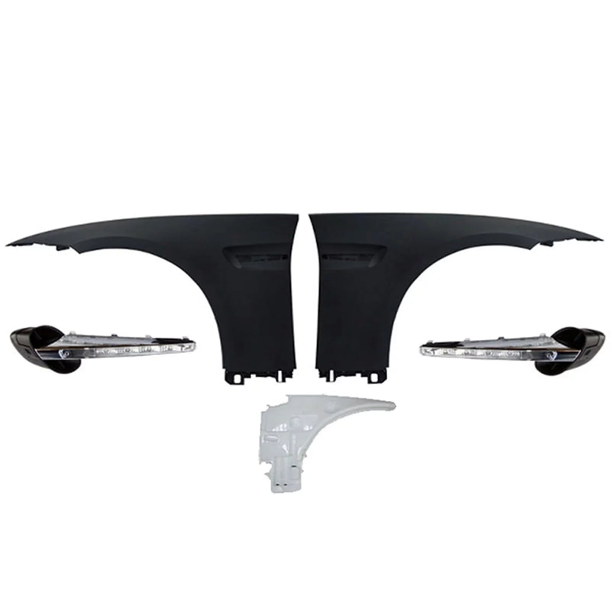 Front Fender Vent with M3 Ikon Compatible E92 Side With Motorsports 2Dr Signal LED Conversion Complete 07-13