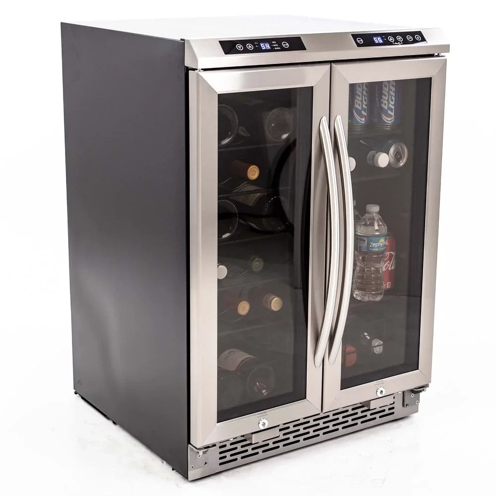 Beverage Wine Avanti & Steel Cooler Stainless / Dual-Zone 19 Center WBV19DZ Can Bottle 66