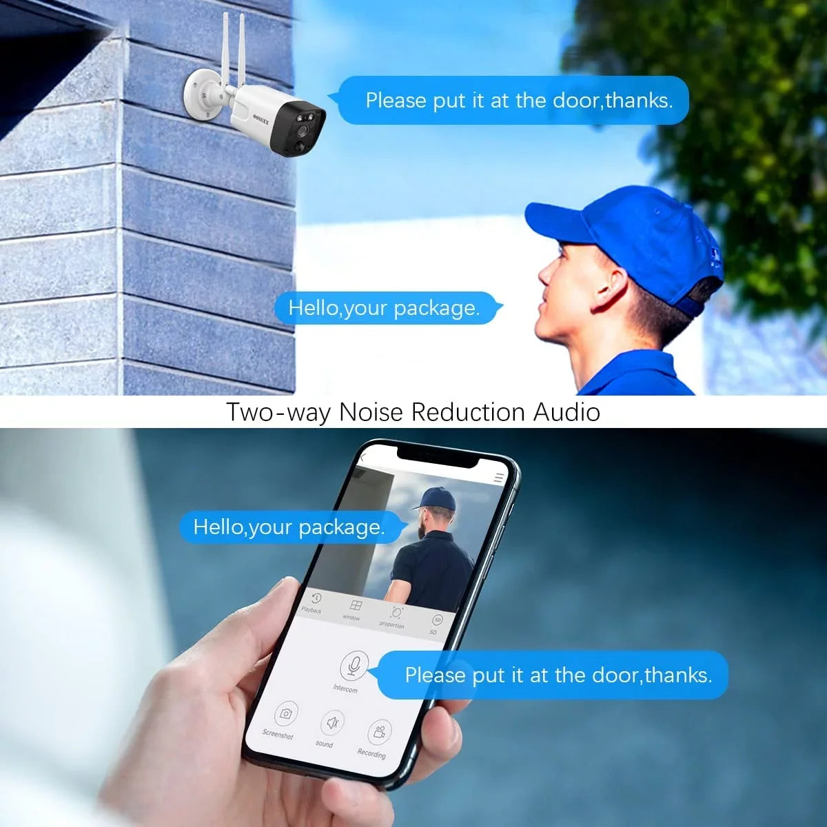 surveillance Wireless Security System,8PcsOutdoor ,night Audio camera, 2-Way Wifi 5.5MP OOSSXX Security Camera Cameras vision cameras,