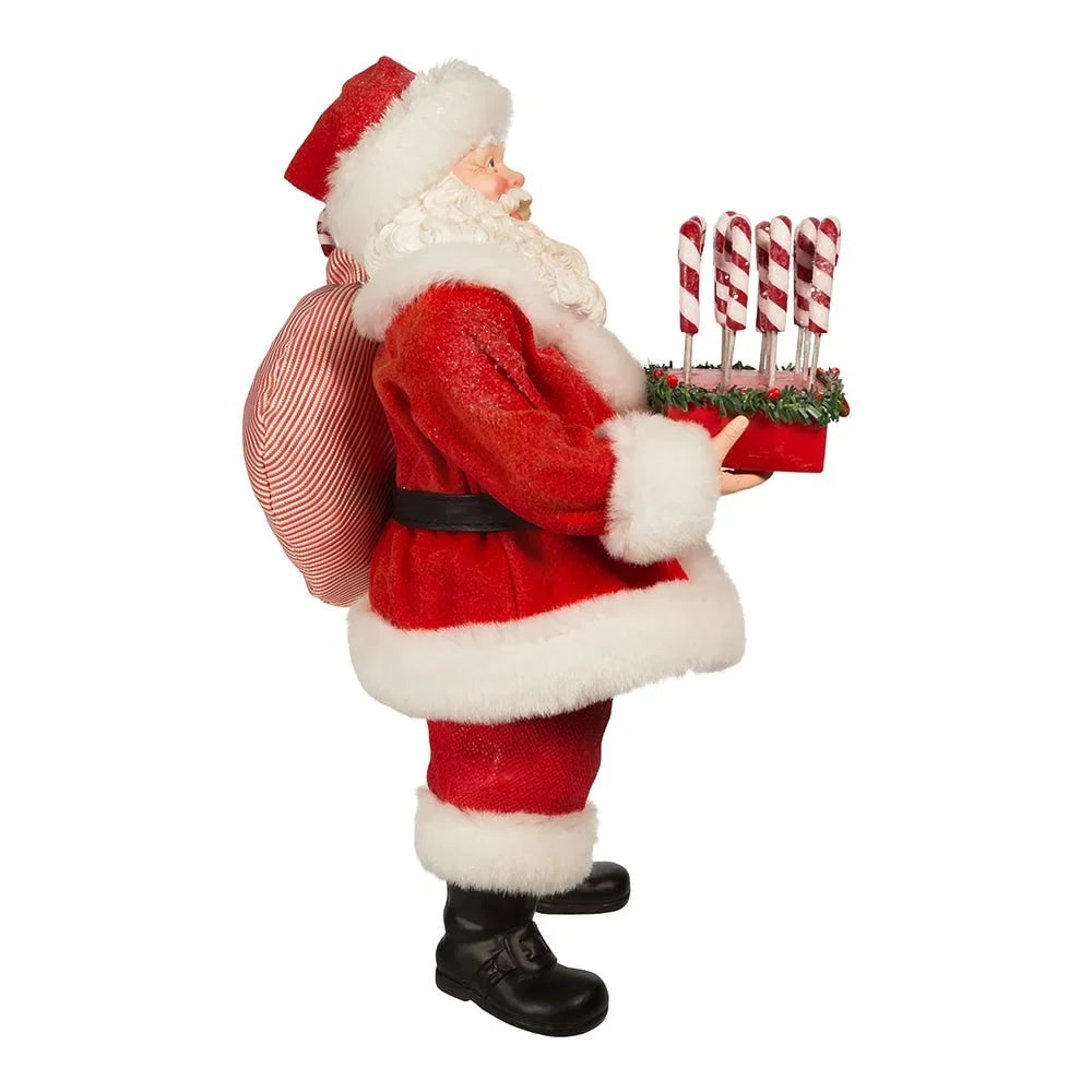 Cane Adler Santa Kurt Fabriché 10.5-Inch Candy with Tray