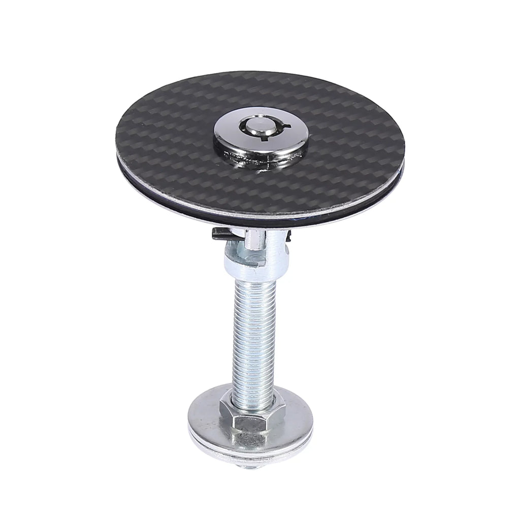 Release Lock with Pin Latch Vehicle Pattern 2pcs Lock Carbon Cover Hood Quick Key Fiber Hood Engine Universal