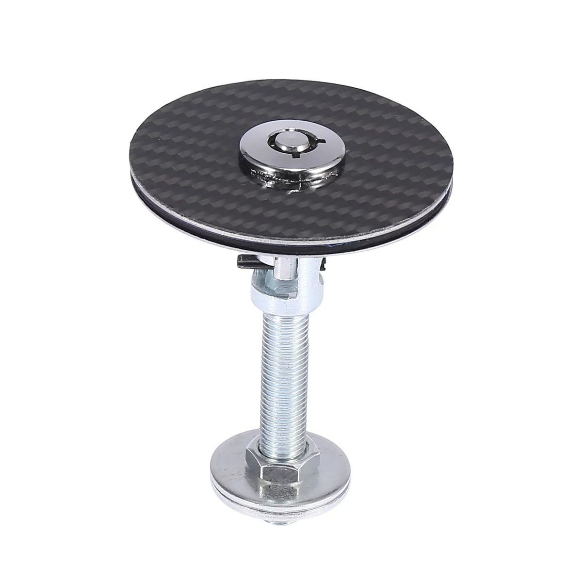 Release Lock with Pin Latch Vehicle Pattern 2pcs Lock Carbon Cover Hood Quick Key Fiber Hood Engine Universal