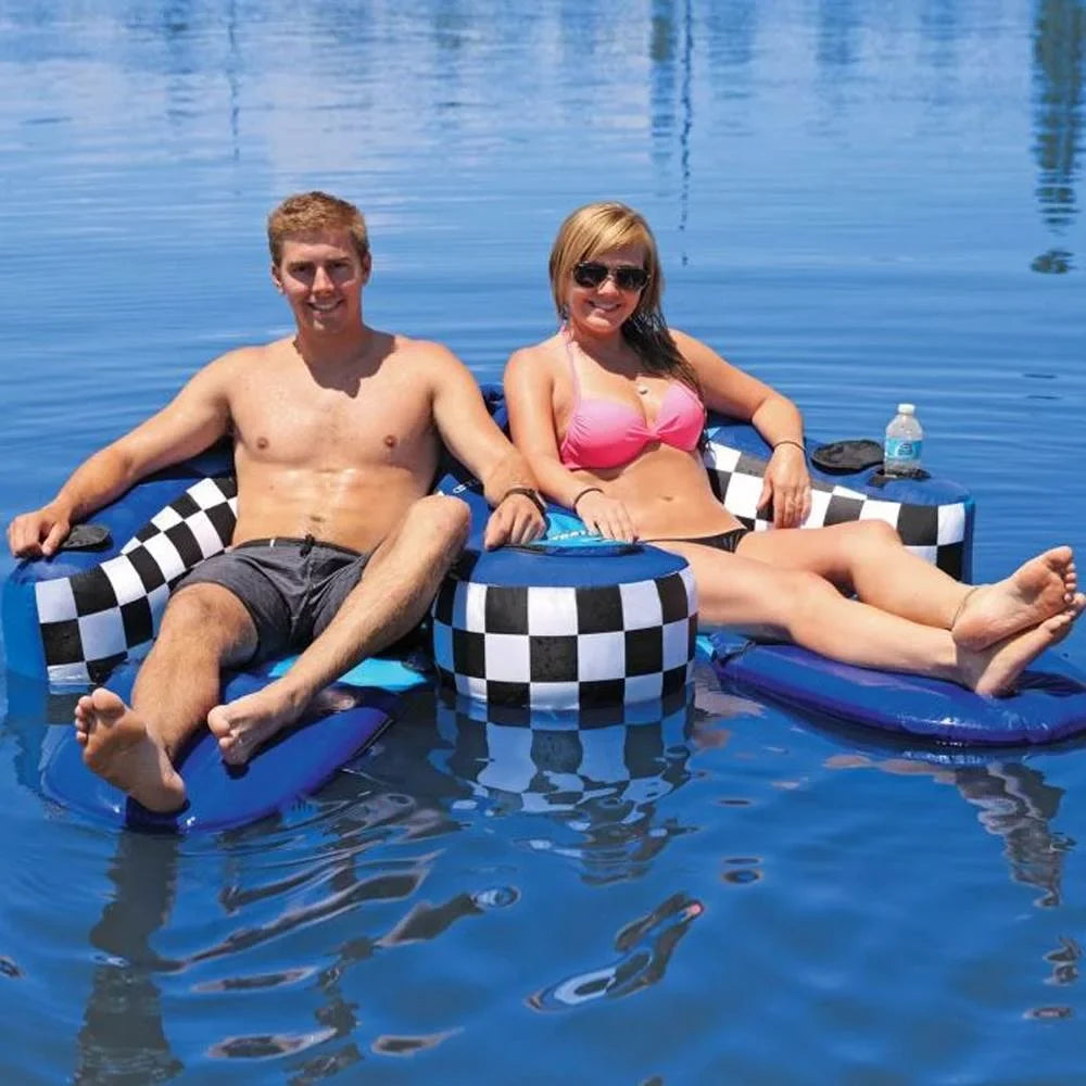 Boat Duo Lake 53-1982 Double Towable Chariot Rider Airhead SPORTSSTUFF Tube