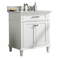 Legion Wood Furniture Sink MDF/Veneer Cabinet Vanity Contemporary in White 30"
