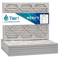 Merv Pack Tier1 - 6 Furnace Filter Air/ 20x25x1 Pleated 11