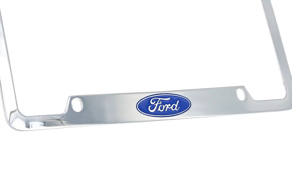 Frame Ford Chrome Logo Plate Holder License