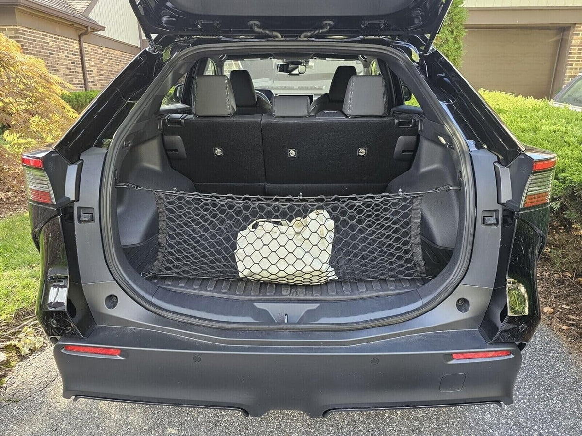 2023-2024 bZ4X Cargo – Nets Car Organizer Vehicle TOYOTA SUV Carrier bZ4X Qty)Trunk Mesh Cargo – Trunk Nets EA(2 for Style Storage with Compatible for Envelope TOYOTA Premium EACCESSORIES Organizer –