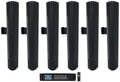 Speakers+Amp Array Commercial JBL (6) Column 24" Wall Mount Black COL600-BK 70V