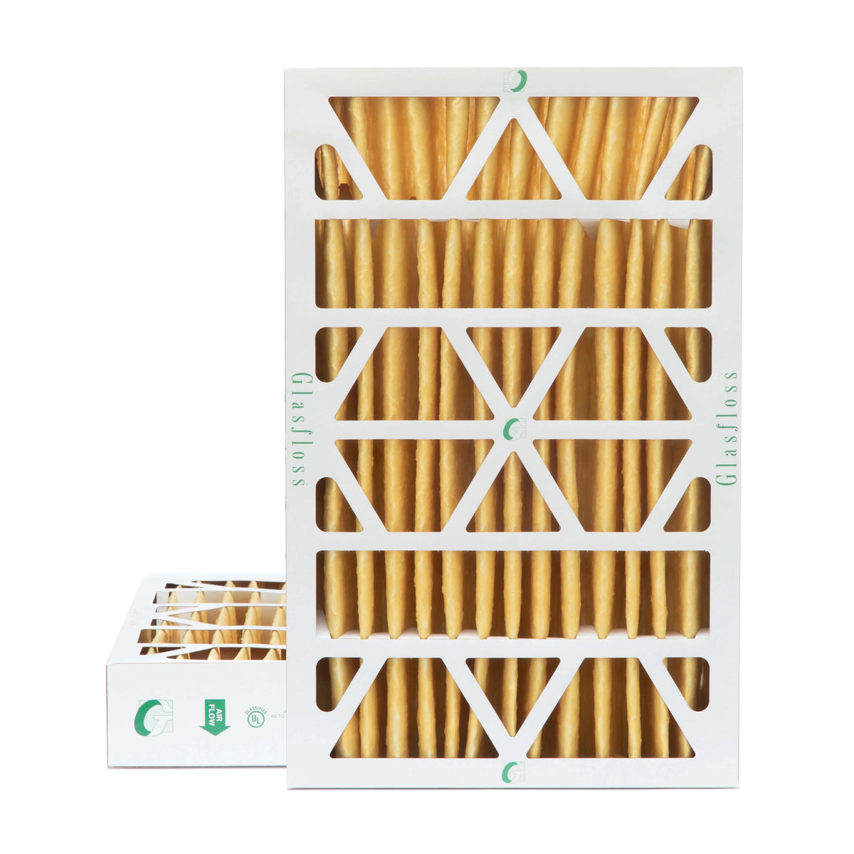 MERV 3-3/4 Size: Glasfloss. Pack 11 of by 4" 12x24x4 Filters Inch x Pleated x 2 Air 23-3/8 Actual 11-3/8