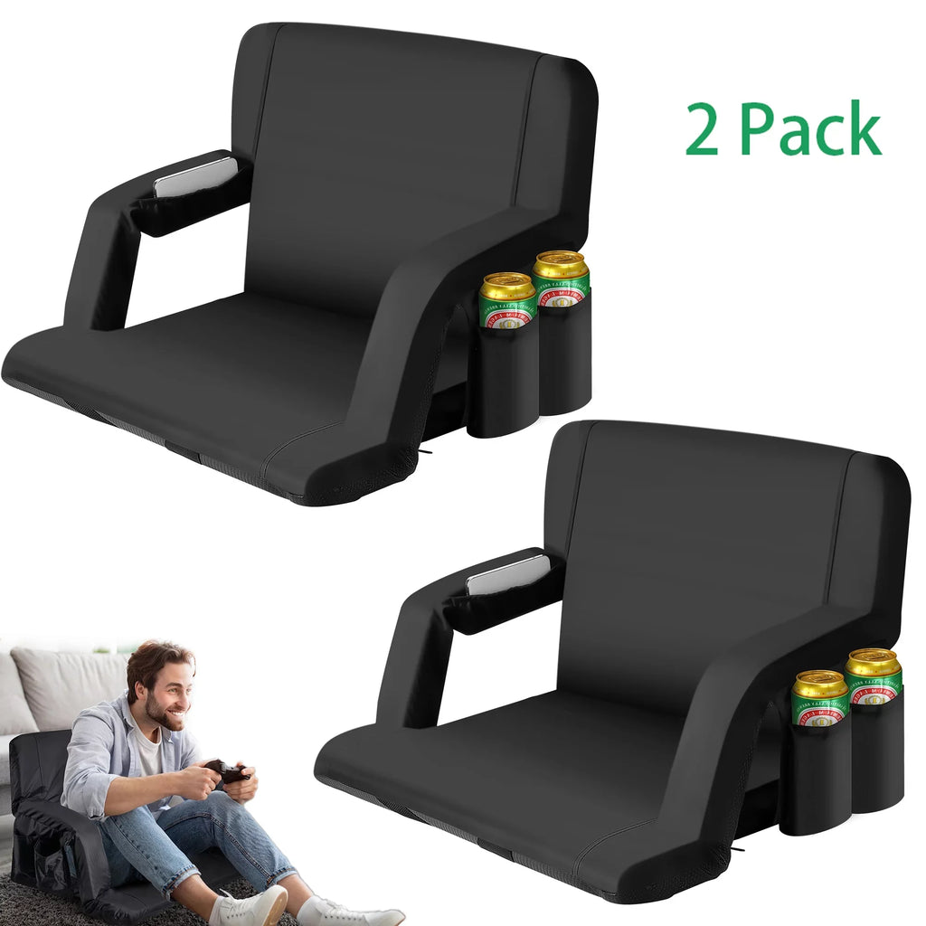 for Chair for Bleacher Women's Pack Worcest Thicken Bleachers, Lawns, Stadium Seat, Soccer Waterproof Backyards Wide National Tournament 2 Folding