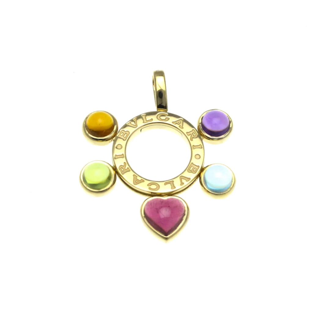 Amethyst,Citrine,Peridot,Topaz,Tourmaline Yellow Bvlgari Women,Men Gold Allegra (Gold) Pendant (Good) Fashion (18K) Necklace Pre-Owned