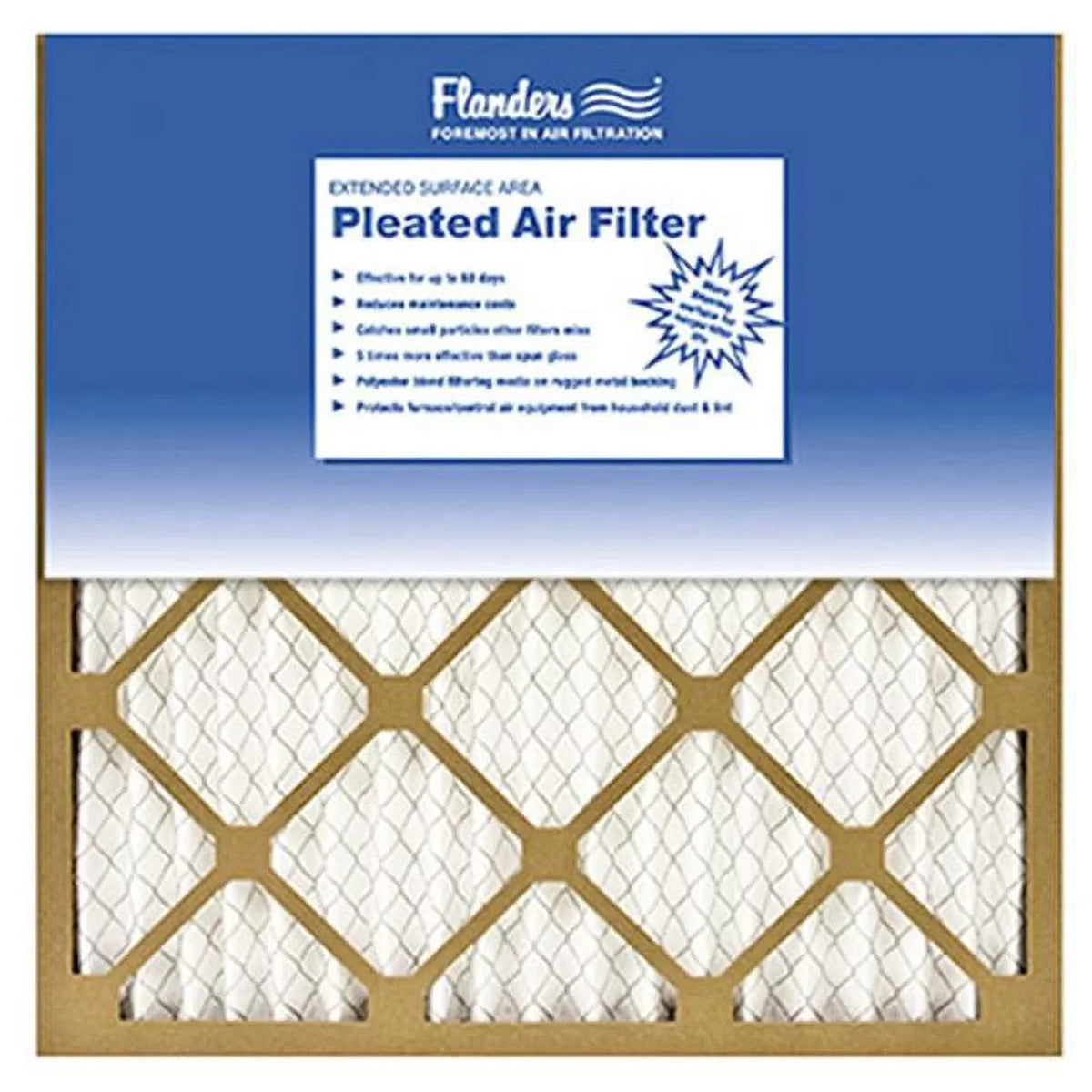 81555.011624 Basic Pleated 16 12 in. x Of Flanders 1 Pack - x 24 Filter Air