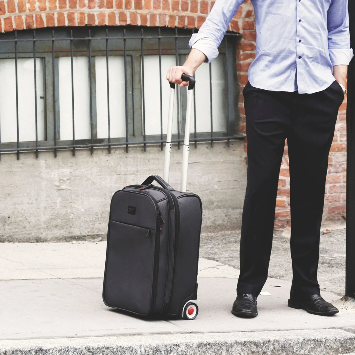 Business and J Bay Backpack Rolling for World Black Carry-on Travel Commute,