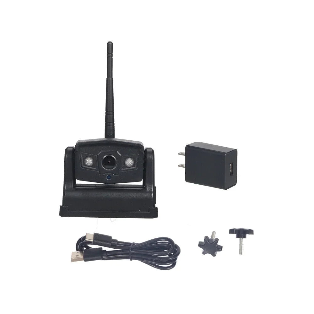 Wireless, Front/Rear High-Capacity Backup View 9600mAh WiFi Camera, Battery Magnetic JahyShow