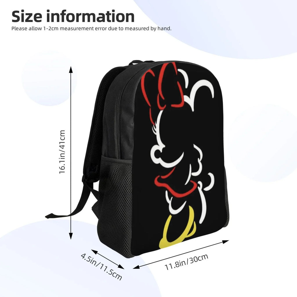 Printed Anime Backpacks Multipurpose Bags Minnie Travel Cartoon 3D Casual Daypacks Backpack