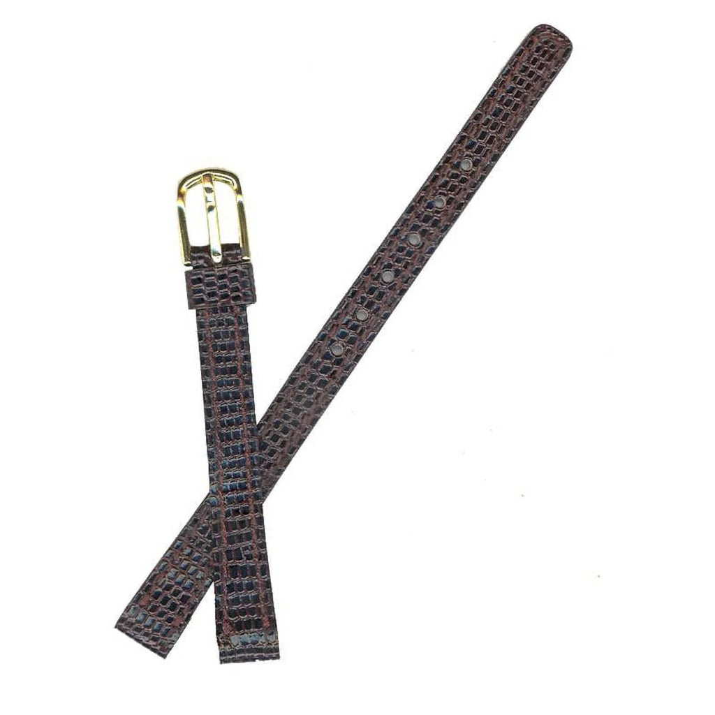 Watchband part#AU01174N Lizard Grain 09mm Brown Seiko