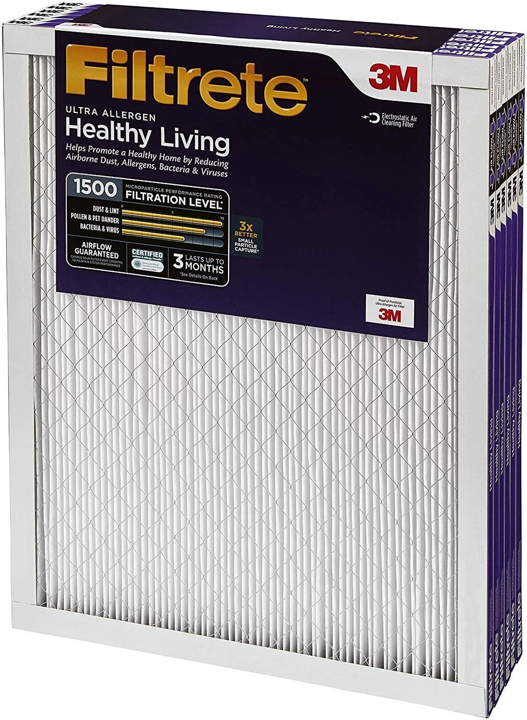 Reduction AC Filter, Furnace 16 1500, Air x Ultra 1, Filtrete MPR 6-Pack x Healthy Allergen Living 25