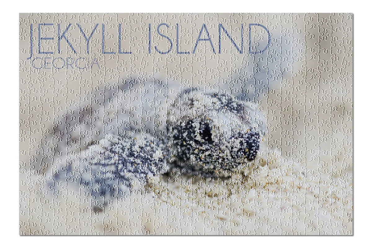 for Jigsaw Hawksbill Puzzle (19x27 USA) Georgia, 500 and in Adults Made Family, Premium Turtle Piece Island, inches, Jekyll Hatching