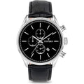 Vincero Luxury Chrono Mens Wrist Black S BLA-SIL-S02 & Watch, Vero Silver
