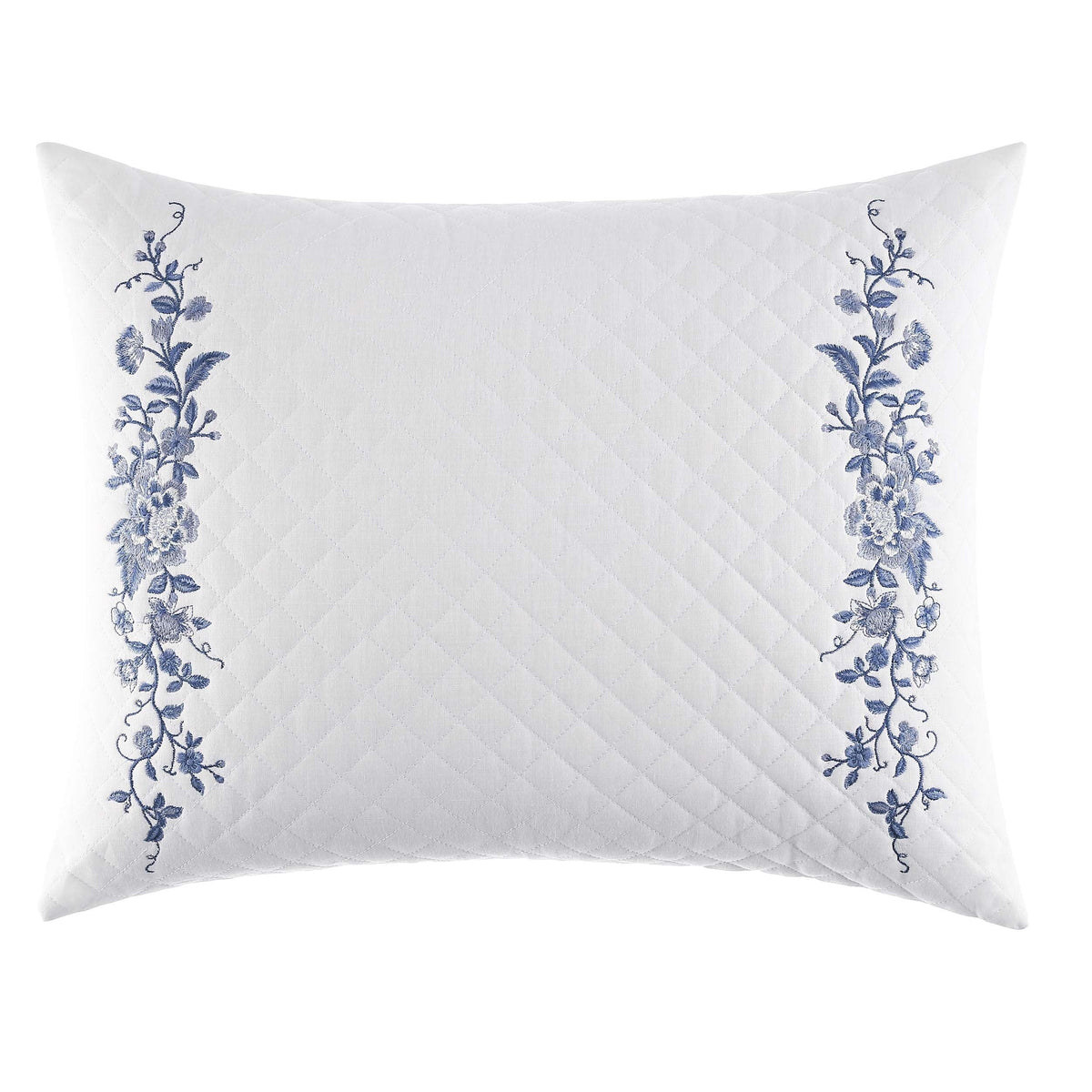 (Pack Home Pillow and Decorative Bedroom x 1), for (16" of 20") Charlotte Throw Throw Designer cor, Pillow, Collection Living Charlotte Room Laura Ashley D Quality, Decorative Premium Blue/White 1 Pillow Perfect Count Blue/White