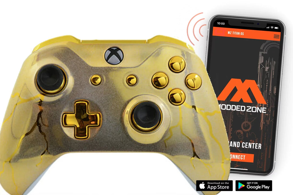Custom Gold Warzone Controller. S SMART One Xbox Fire COD mods. Rapid Modded Thunder FPS