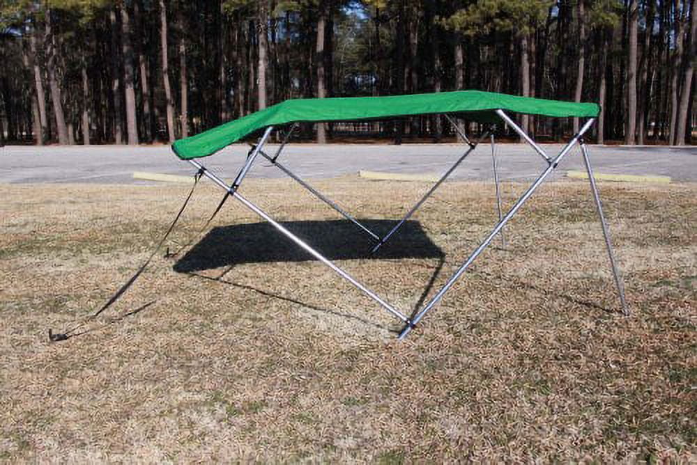Pontoon 8' Bimini New DELIVERY) High, 4 (FAST 8' Wide, Complete TO BUSINESS 91-96" Boat Top Long, / Vortex Bow and 54" DAY SHIPPING Canopy, Green Deck Hardware Kit, 1 Frame, Wide 4 -