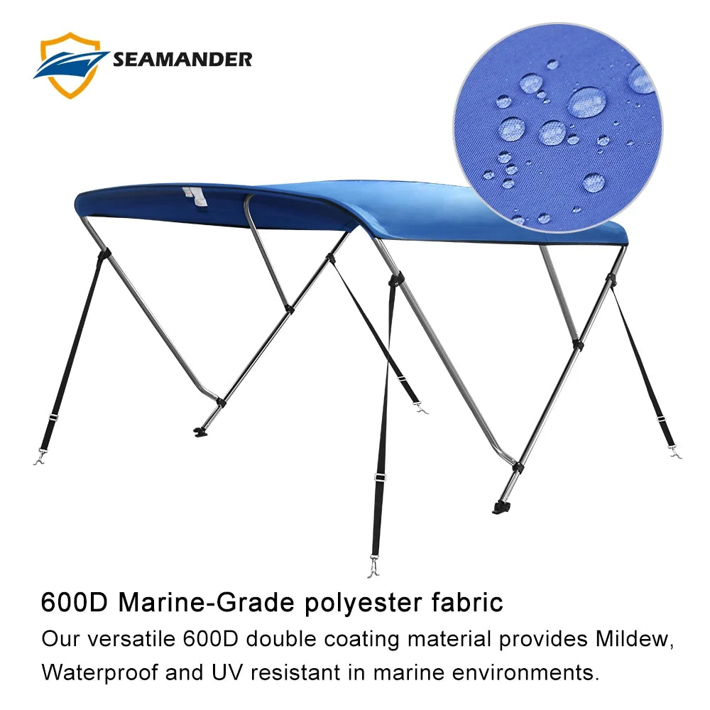 3Bow Blue Seamander Top 6'Lx73-78"W,Pacific Bimini