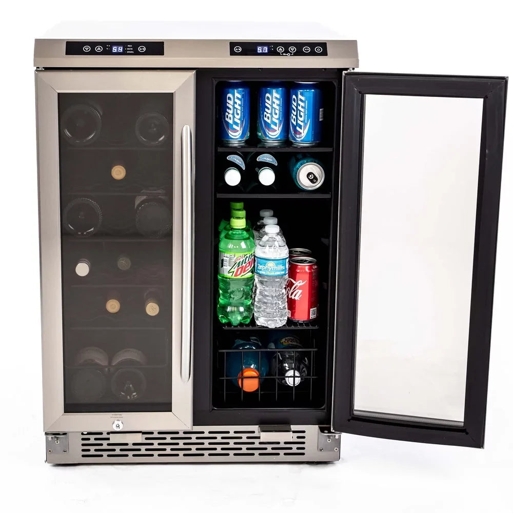 Beverage Wine Avanti & Steel Cooler Stainless / Dual-Zone 19 Center WBV19DZ Can Bottle 66