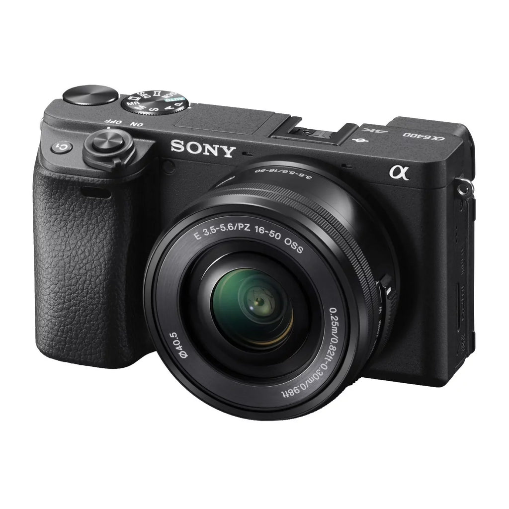 Mirrorless Bundle 16-50mm Camera Digital Holiday with (Black) Sony ILCE6400L/B