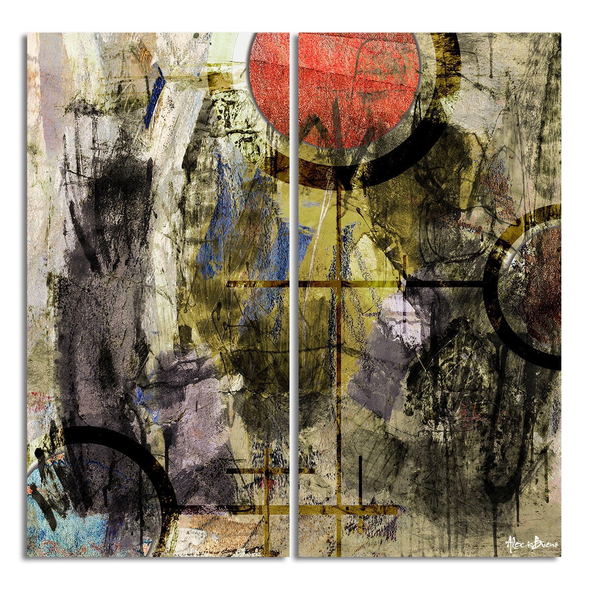 Art Abstract XXXII' Ready2HangArt Set 'Bueno Canvas 2-Pc Exchange