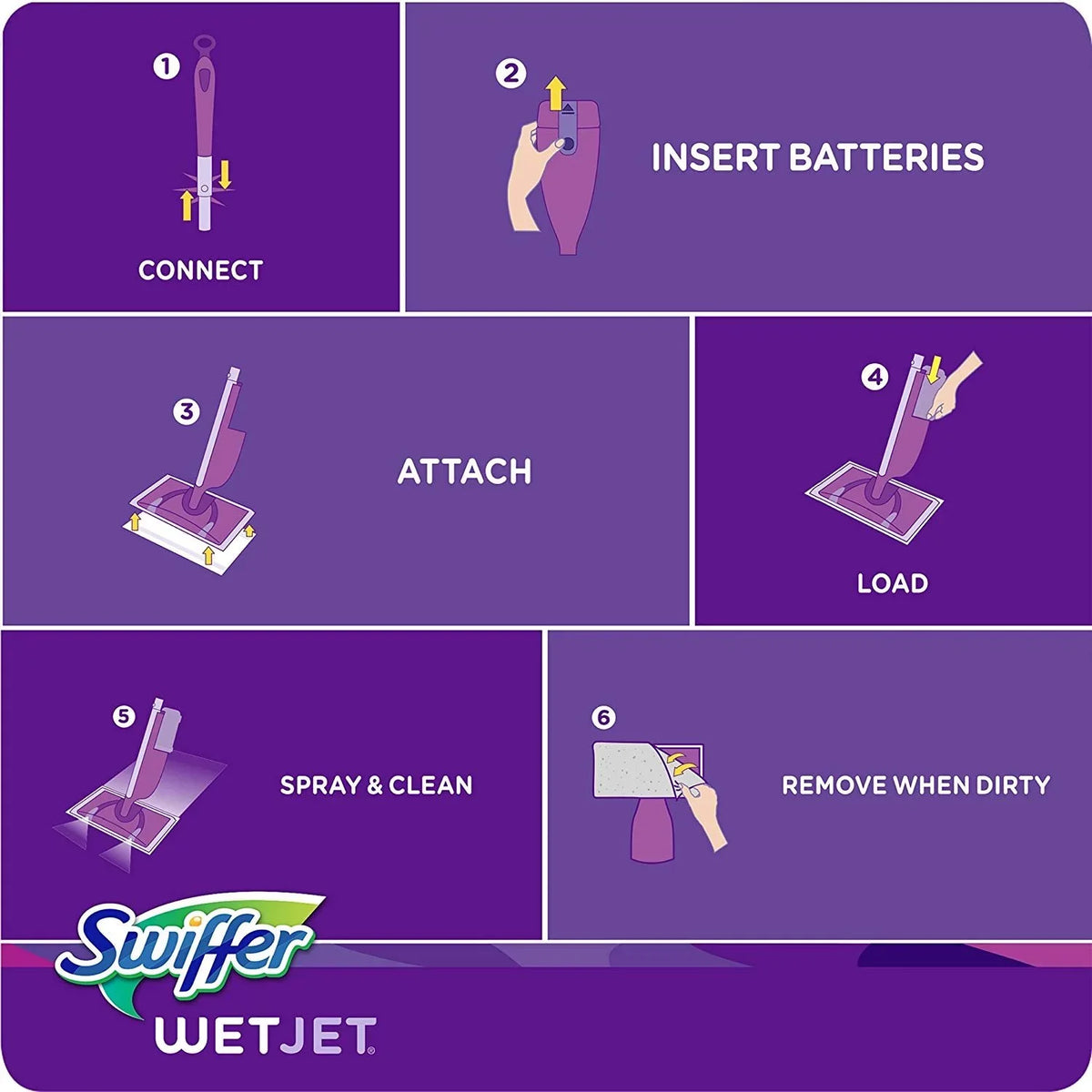 Refills, Cleaner 6 1.25 Solution Floor of Breeze Wood Liter WetJet Scent Blossom Swiffer Multi-purpose Jet Refill, Pack Wet