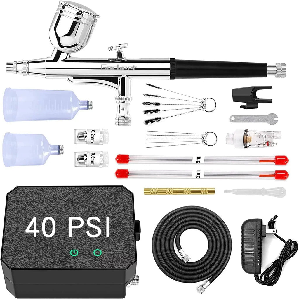 Cake Airbrush Craft 40PSI for with Gocheer Kit, Airbrush Upgraded Makeup Multi-Purpose Art Tattoo Decor Set Compressor Dual-Action