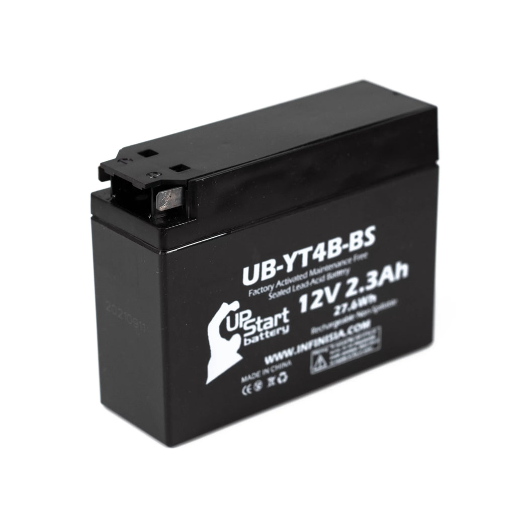 Yamaha Free, UB-YT4B-BS Replacement 12V, Maintenance Activated, 2.3Ah, SR400 UpStart for 3-Pack Battery Battery Factory Motorcycle 400CC 2008 -